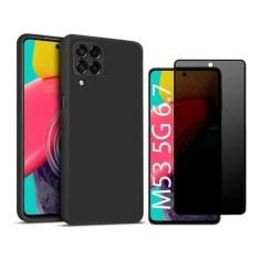 Capa Para Galaxy M53 5G + Pelicula 9D Cerâmica Privacidade