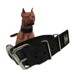 SparkDog Collars Coleira para cães de trabalho - Coleira para cães de 5 cm de largura, cinto de segurança de poliéster de 4 camadas, ferragens soldadas de aço inoxidável resistente, estilo tático,