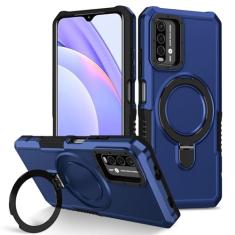 Compatível com Xiaomi Redmi A1/A2 Capa elegante e minimalista fina, suporte de anel de metal à prova de choque, capa protetora resistente para PC [proteção militar contra quedas] compatível com A1/A2(