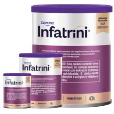 3 Latas -INFATRINI Fórmula infantil - 400g -Sem Sabor