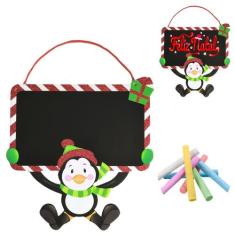 Quadro Enfeite Decoração de Natal Lousa Porta Recados Parede - Inter, 