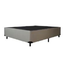 Base Box Viuvão Sintético Bege 128Cm de Largura