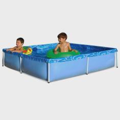 Piscina com Armação 1.500 Litros 189 x 189 x 42 cm mor