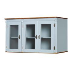 Armário de Cozinha Aéreo Copenhagen de Madeira 120 cm com 3 Portas de 