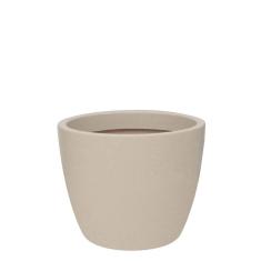 Vasart Malta Vaso de Flores Redondo, Granito Areia, 42x33cm