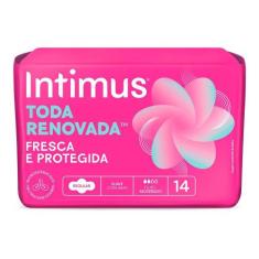 Absorvente Intimus Tecnologia Antibacteriana Com Abas 14 Unidades