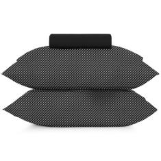 Jogo de Cama King 3 Peças Altenburg Toque Acetinado Slim Preto