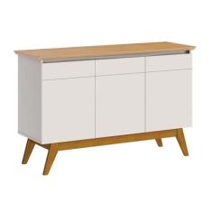 Buffet Classic 3 PT Off White e Nature - Modern