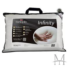 Travesseiro Dunlopillo Infinity, 100% Látex, Branco, para fronha 50 x 70 cm