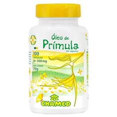 Óleo de Prímula 500 mg, Natural, Chamel, 100 Cápsulas
