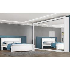 Roupeiro Toronto 3 Portas Espelhada 100 MDF