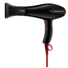 Secador De Cabelos Mondial Turbo Color Red Preto