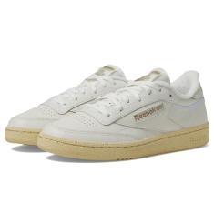 Reebok Tênis feminino Club C 85, Giz/branco envelhecido/lua, 37