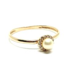 Anel de ouro 18k Pérola e Sedras - Elegancy Joias, 17