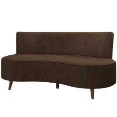 Sofá Chaise Living 2 Lugares 135cm Sala de Estar Istambul K01 Veludo M
