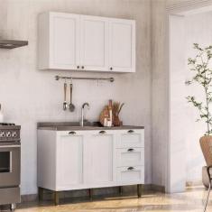 Cozinha Compacta Lavanda 5 PT 3 GV Branca - Modern