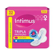 Absorvente Intimus Tripla Proteção Suave Com Abas - 32 Unidades