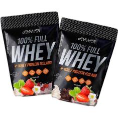 Kit 2x 100% Pure Whey Isolado Concentrado Zero Açúcar 900g - Fullife N