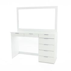 Penteadeira Ditália 7 Gavetas Branco UV Acetinado Cozy