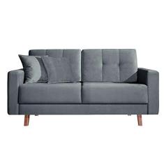 Sofá 2 Lugares Acqua 412 Cinza
