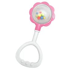 Chocalho Bola de Cristal Pais e Filhos Infantil Barulhinho - Rosa