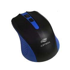Mouse C3Tech M-W20Bl Wireless 1000 Dpi Azul/Preto