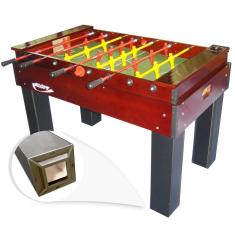 Mesa de Pebolim Klopf com Varões Embutidos e Bonecos de Alumínio Luxo 31050