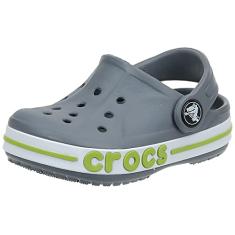 CROCS Bayaband Clog - Charcoal/Volt Green - M4W6 , 205089-0A3-M4W6, Unisex Adult , Charcoal/Volt Green , M4W6