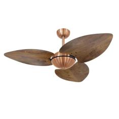 Ventilador de Teto Dormamu Cobre Office 3 Pás Rádica Imbuia 220V com Controle