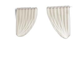 Cortina Creme Tecido Com Renda 3,00 X 2,70M - Fabritex