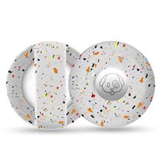 Suporte de Airtag para coleira de cachorro, capa de silicone Cibaabo compatível com Airtags da Apple para coleira de animais de estimação de 2 a 3 cm