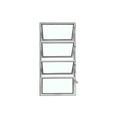 Vitro Basculante Branco 80 X 40 Vidro Liso