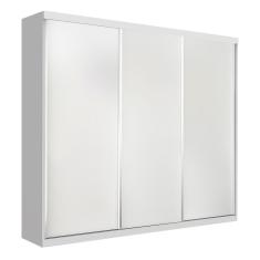 Guarda Roupa Casal 3 Portas 4 Gavetas De Correr Itália Minastex Branco