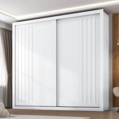 Guarda Roupa Casal Versalles 2 Portas de Correr 6 Gavetas - Zanzini