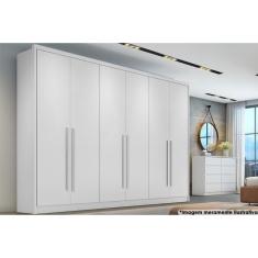 Guarda Roupa 6 Portas E 6 Gavetas Robust Plus Branco - Novo Horizonte