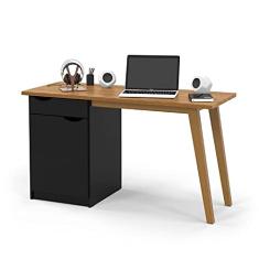 Escrivaninha Para Quarto Preto Acetinado Cumaru Prism Patrimar