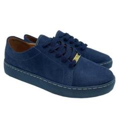 Tênis Vizzano Camurça Metal Feminino - Marinho - 34-Feminino