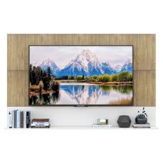 Painel Tv 65´´ Com Prateleira Amsterdã Rustic/Branco