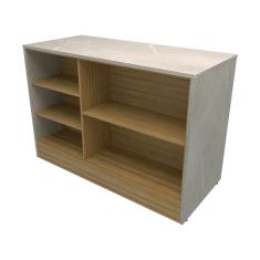 Cozinha Completa Bartira Cristal com 10 Portas, 5 Gavetas, 9 Prateleiras e Bancada Gourmet - 300cm de Largura