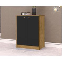 Balcão Off Para Escritório 2 Portas Com Prateleira Interna Cor Nature/