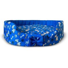 Cama Pet Europa Caminha cachorro e gato Grande I love Pet Lavável Azul