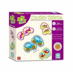 Jogo Educativo Memória Veiculos Madeira Nig