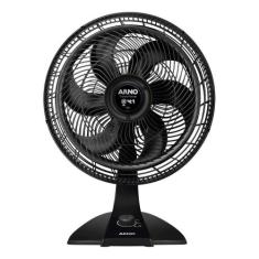 Ventilador De Mesa Ve3200b Turbo Force 2 Em 1 Arno Preto 220v, Preto, 