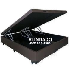 Cama Box Baú Queen Size com 48cm de altura - Com Blindagem