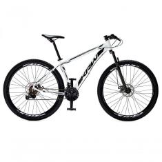Bicicleta Aro 29 Krw Alumínio Shimano 21 Vel Freio A Disco Suspensão S6 15.5 Branco-Preto