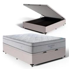 Cama Box Baú com Colchão de Molas Ensacadas D33 Ortobom Pillow In Free