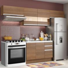 Cozinha Compacta Madesa Marina Com Armário e Balcão (Sem Tampo e Pia)