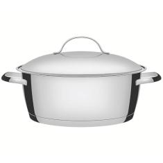 Caçarola Rasa com Fundo Triplo Tramontina Inox 24Cm, CACAROLA ALLEGRA