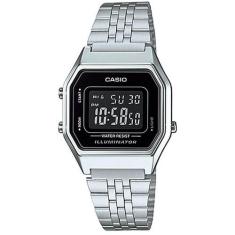 Relógio Casio Feminino Vintage LA680WA-1BDF, Prata