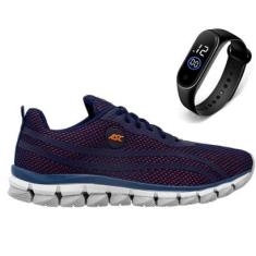 Tenis Masculino Dahazzi Esporte Para Caminhada Academia Corrida Conforto + Relógio-Masculino